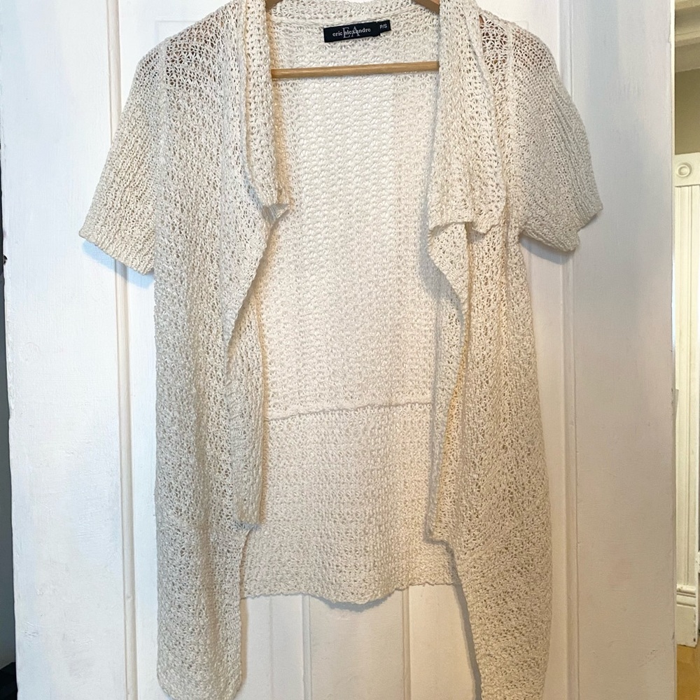 Beach cover-up open cardigan sweater